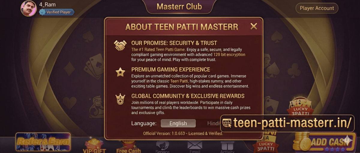 About us Teen Patti Masterr