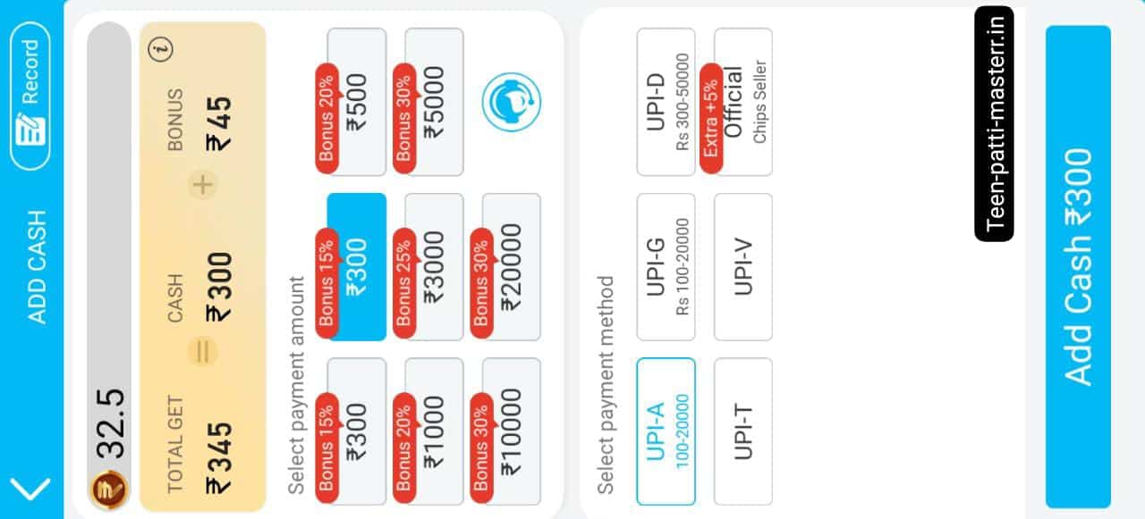 Teen Patti Master Add Cash